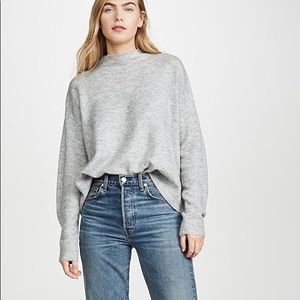 MINKPINK XS Funnel Neck Sweater in Grey